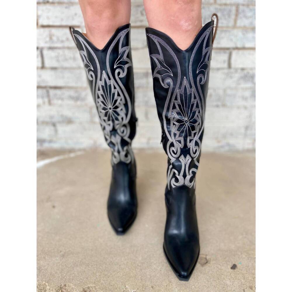 NEW LET'S SEE STYLE women's dance the night away boots in black